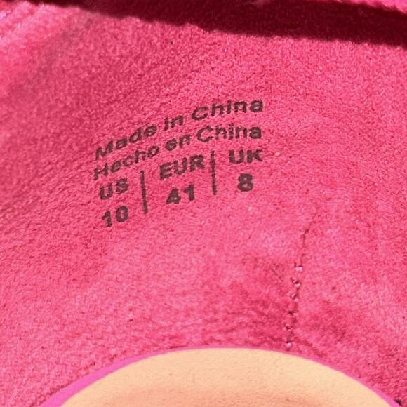 Woman’s Call It Spring Pink Chunky Heels Size 10 - Picture 8 of 8